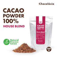 ผงคาเคา สกัดเย็น สูตร01 เฮาส์เบลนด์ 200 กรัม Cacao Powder No.1 HouseBlend | Superfood โกโก้คีโต