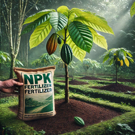 การใส่ปุ๋ย NPK ให้ต้นโกโก้ควรทำอย่างไร? สูตรใส่ปุ๋ยและเหตุผล